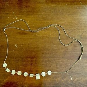 Madewell geometric shapes adjustable necklace